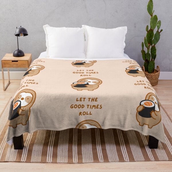 Item preview, Let the Good Times Roll Sushi Sloth designed and sold by theslothinme.