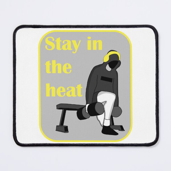 Item preview, Stay in the heat gym bulgarian split squat yellow grey designed and sold by designsbyted.
