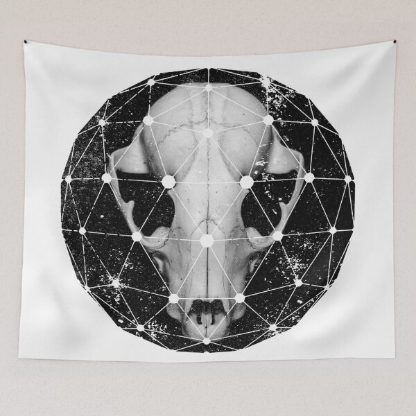 Item preview, geometric raccoon skull designed and sold by Roger Porter Photography.