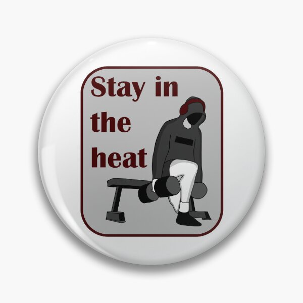 Item preview, Stay in the heat gym bulgarian split squat red grey designed and sold by designsbyted.