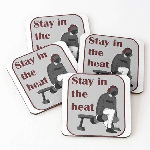 Item preview, Stay in the heat gym bulgarian split squat red grey designed and sold by designsbyted.