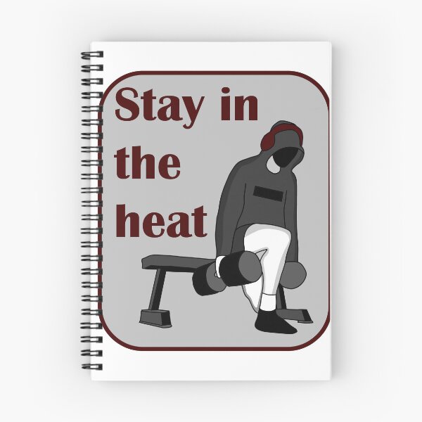 Item preview, Stay in the heat gym bulgarian split squat red grey designed and sold by designsbyted.