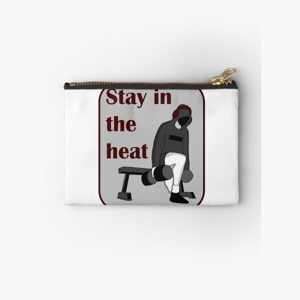 Item preview, Stay in the heat gym bulgarian split squat red grey designed and sold by designsbyted.