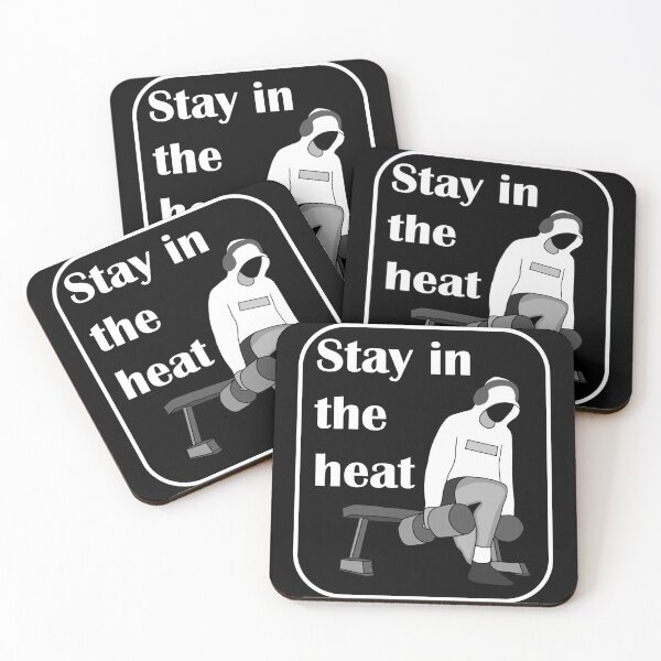 Item preview, Stay in the heat gym bulgarian split squat white designed and sold by designsbyted.