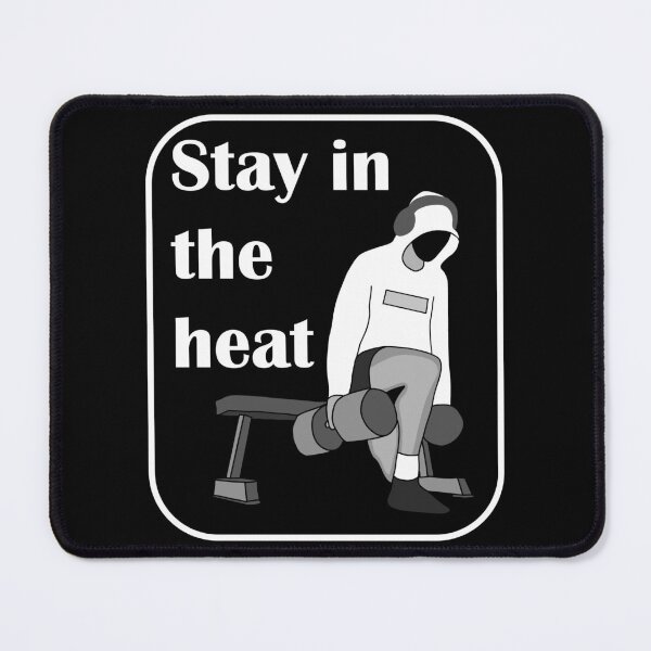 Item preview, Stay in the heat gym bulgarian split squat white designed and sold by designsbyted.