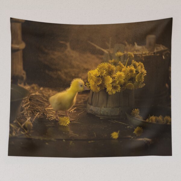 Item preview, Baby goose and dandelions designed and sold by Svetlana Korneliuk.