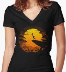 The Circle of Life Women's Fitted V-Neck T-Shirt