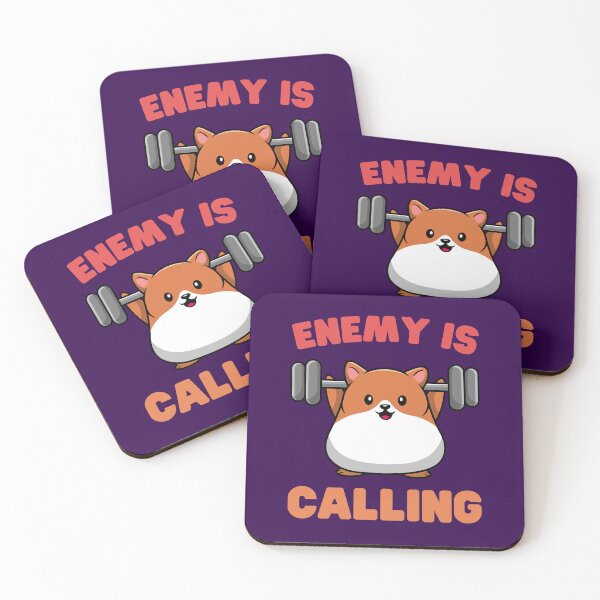 Item preview, | Enemy is Calling | Hamster | designed and sold by Keep Smiling.