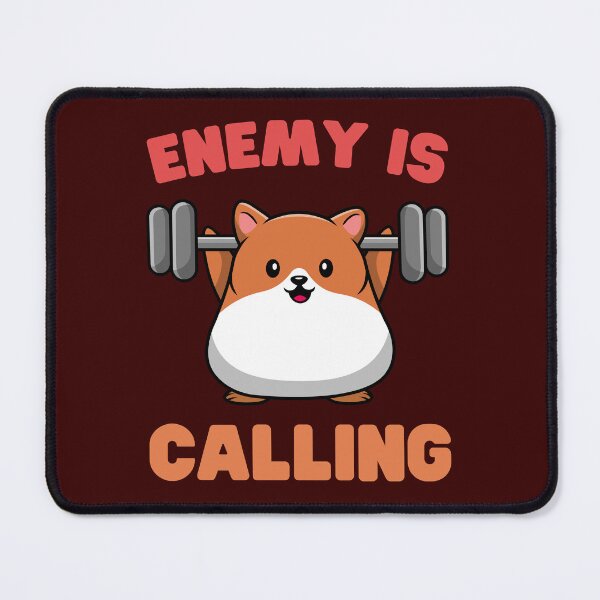 Item preview, | Enemy is Calling | Hamster | designed and sold by Keep Smiling.