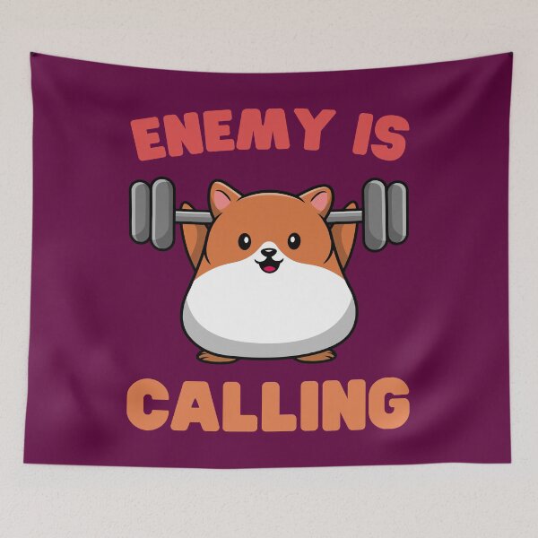 Item preview, | Enemy is Calling | Hamster | designed and sold by Keep Smiling.