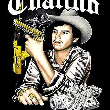 ShirtBANC Golden Mens Chalino Sanchez Shirt Iconic Mexican Singer Design  Tee  Walmartcom