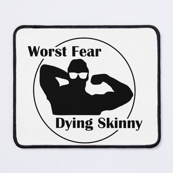 Item preview, Worst fear: Dying Skinny Zyzz pose black designed and sold by designsbyted.