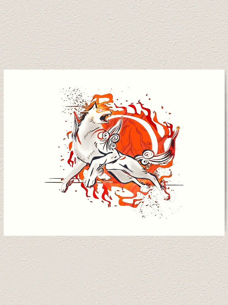 Okami HD cover Art Print by Eptanu