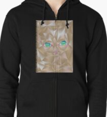 Crumpled Zipped Hoodie