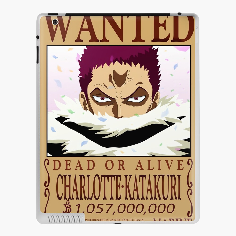 Charlotte Katakuri Wanted One Piece Katakuri Bounty Poster | iPad Case &  Skin