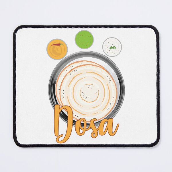 Item preview, Masala Dosa Idli Churtney on Banana Leaf Indian Food designed and sold by alltheprints.
