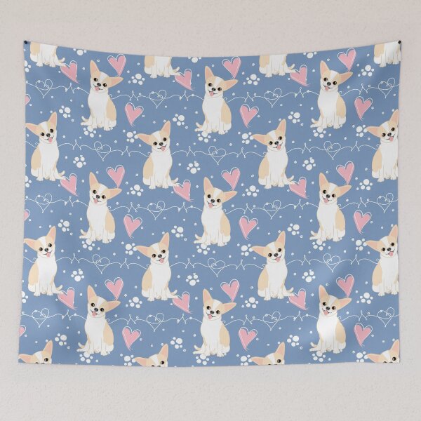 Item preview, LOVE Fawn Cream White Chihuahua 1 designed and sold by Lulupainting.