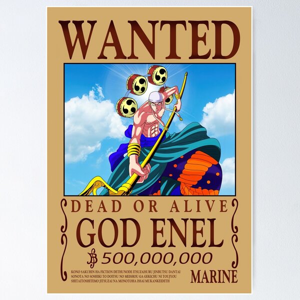 God Enel (Destruction) Poster by PiratekingKP