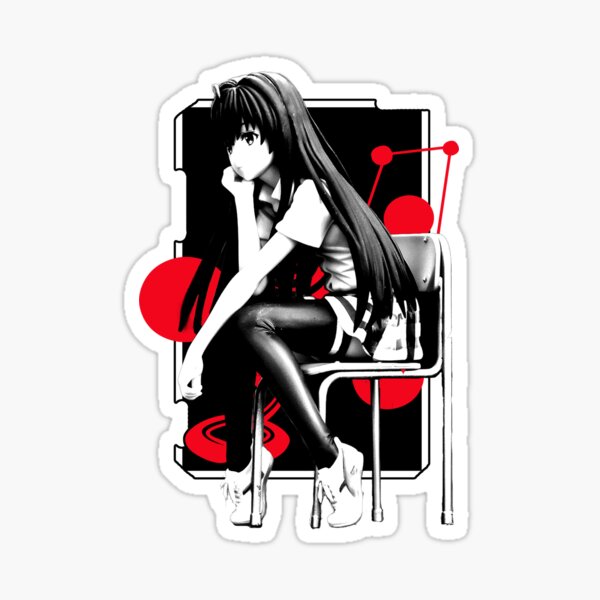 Anime schoolgirl Sticker for Sale by JeffSoesbe