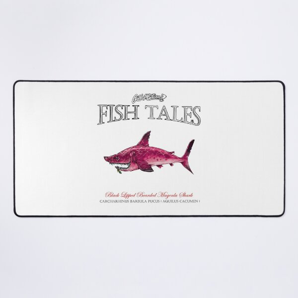 Gill McFinn's Fish Tales text white Poster for Sale by karnoto093