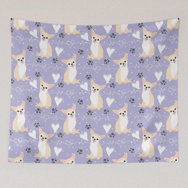 Item preview, LOVE Fawn Cream White Chihuahua 2 designed and sold by Lulupainting.
