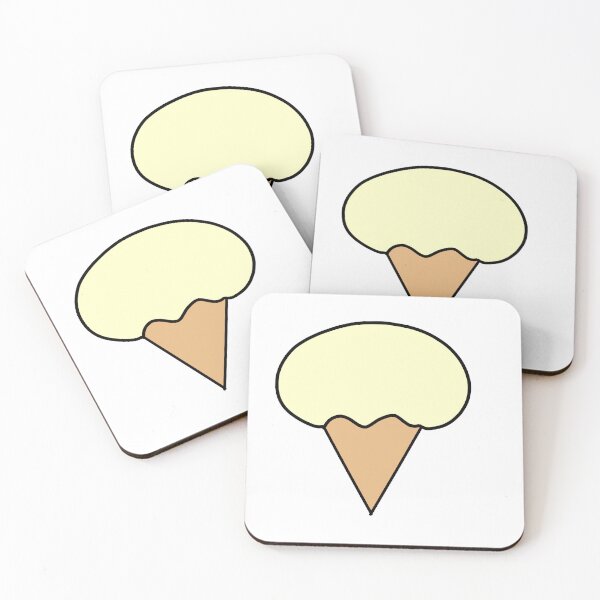 Item preview, vanilla cone ice cream yellow color designed and sold by khulisara246.