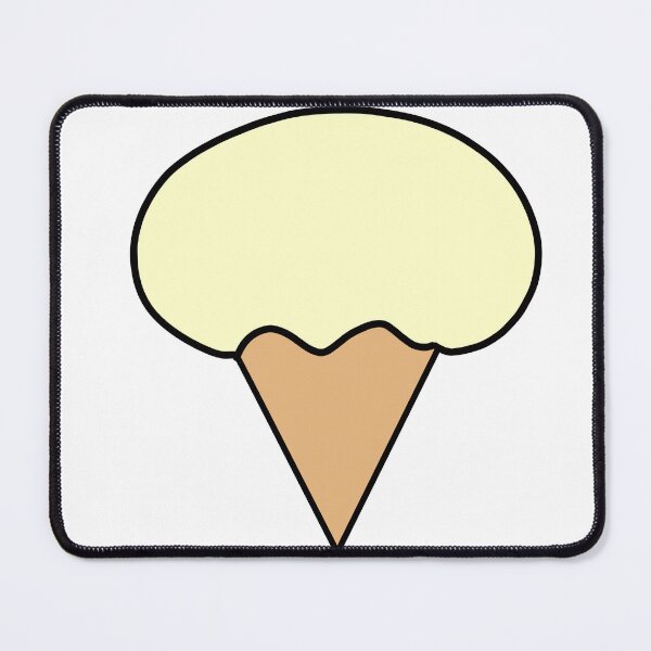 Item preview, vanilla cone ice cream yellow color designed and sold by khulisara246.