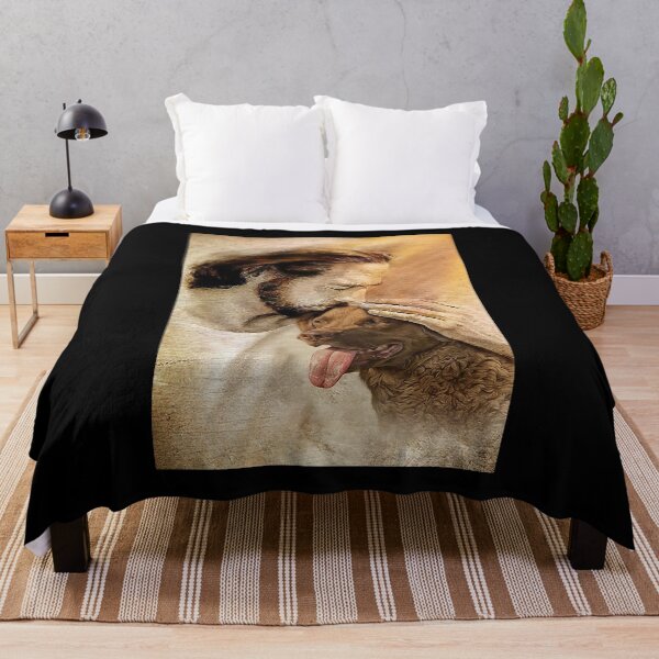 Item preview, Jesus with lovely Chesapeake Bay Retriever - for Chesapeake Bay lover   designed and sold by Alexanderhishop.