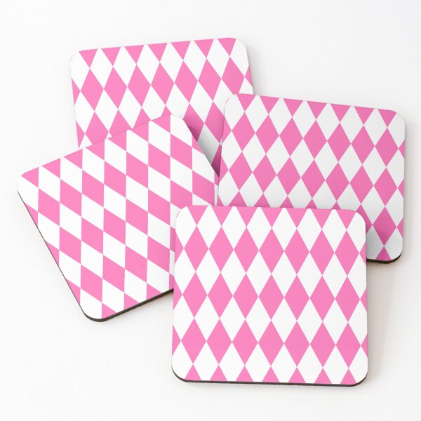Item preview, Hot Pink and White Harlequin designed and sold by starrylite.