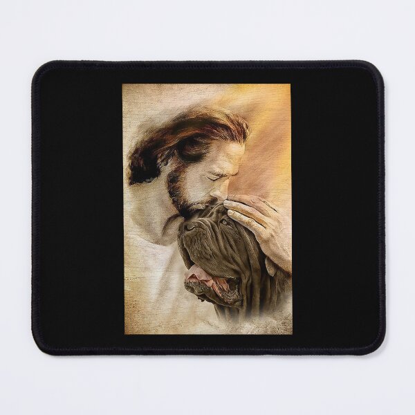 Item preview, Jesus with lovely Neapolitan mastiff - for Neapolitan mastiff lover   designed and sold by toniobnd51.