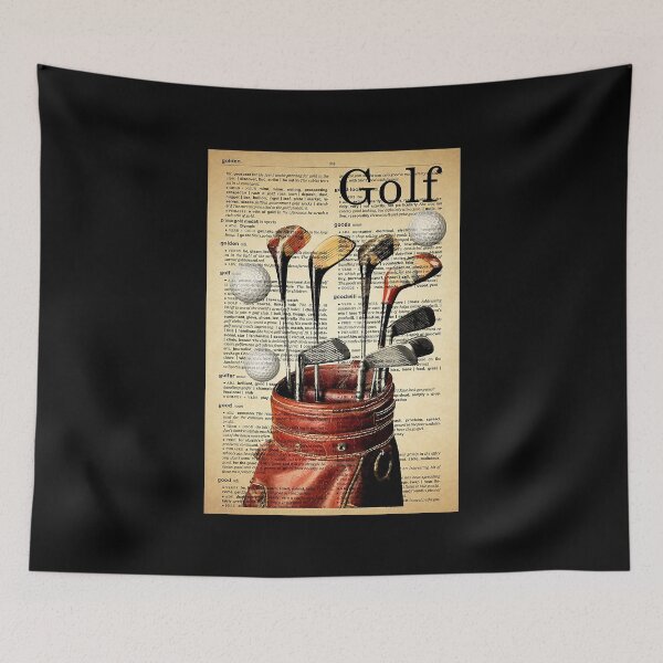 Item preview, Love Golf - Golf Antique Dictionary art designed and sold by sellexxf69.