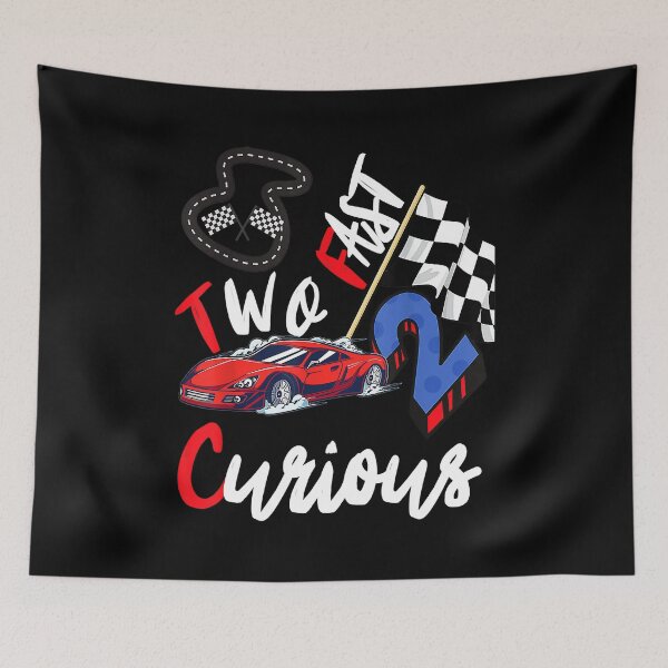 Item preview, Two Fast 2 Curious Racing 2nd Birthday Boy Top Birthday designed and sold by MalloWilli.