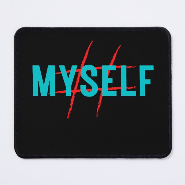 Item preview, hashtag myself t shirt design for self lovers. designed and sold by haideralibhai.