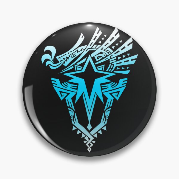 Item preview, Monster hunter world iceborne logo (blue) designed and sold by RobertWalton12.