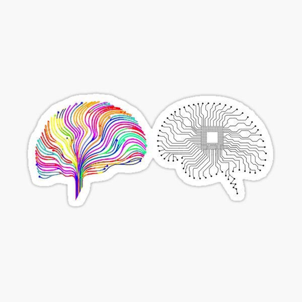Emotional and analytic Sticker