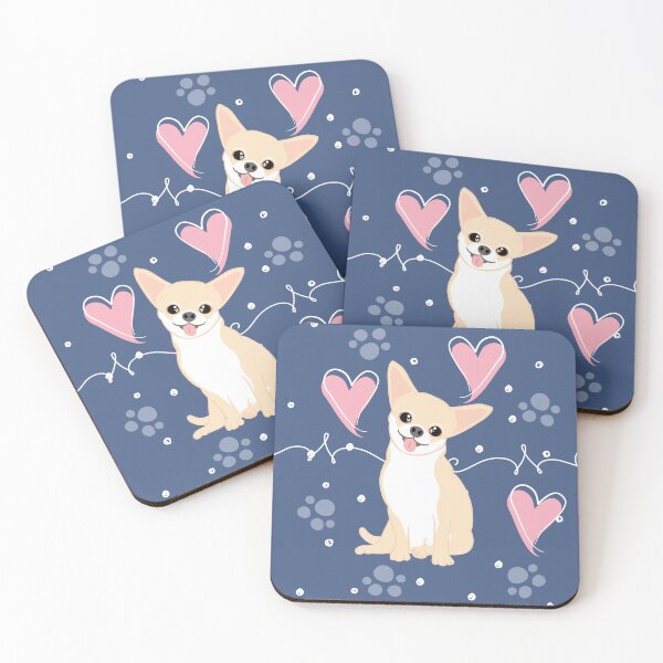 Item preview, LOVE Fawn Cream White Chihuahua 3 designed and sold by Lulupainting.