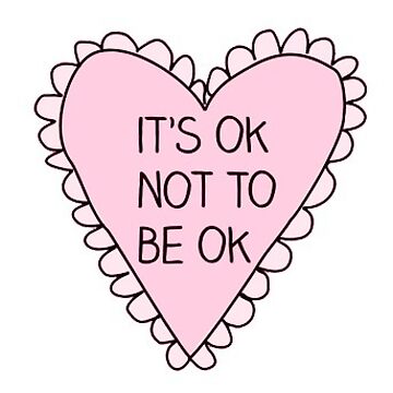Artwork thumbnail, it's ok to not be ok heart by Claire Dougherty