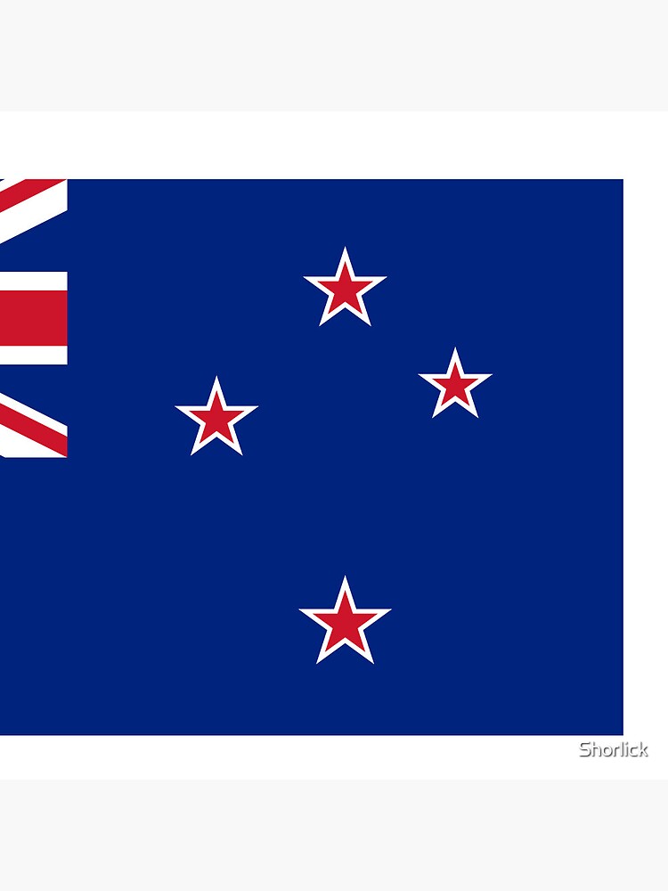 Aperçu 3 sur 3. Badge avec l'œuvre Drapeau de la Nouvelle Zélande créée et vendue par Shorlick.
