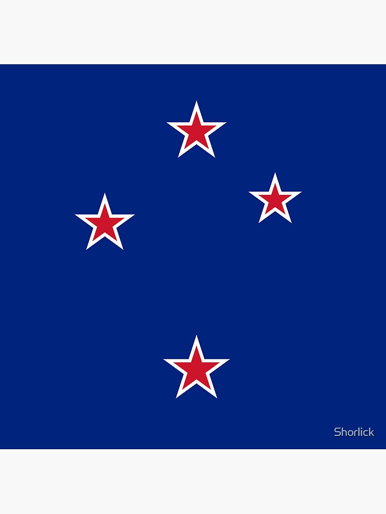 Aperçu 3 sur 3. Coussin avec l'œuvre Drapeau de la Nouvelle Zélande créée et vendue par Shorlick.