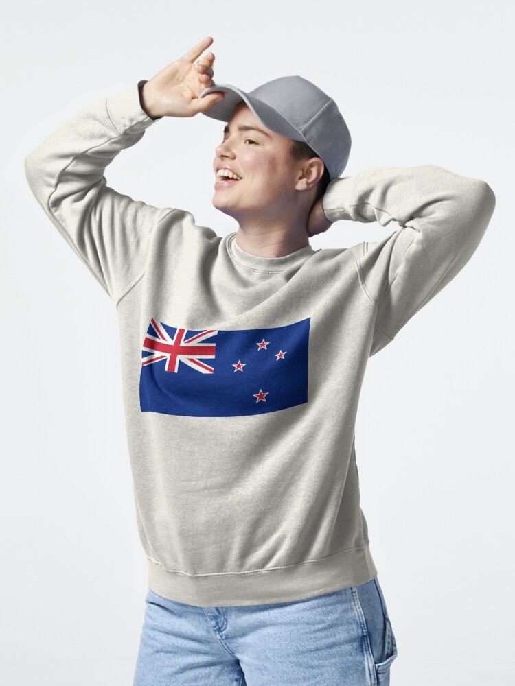 Sweatshirt épais avec l'œuvre Drapeau de la Nouvelle Zélande créée et vendue par Shorlick