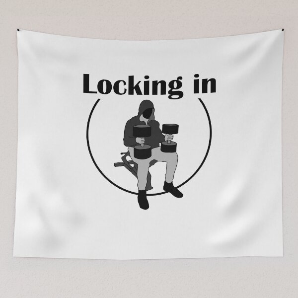 Item preview, Locking in cbum dumbell press black designed and sold by designsbyted.