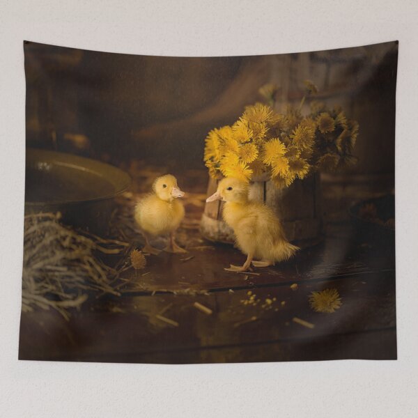 Item preview, Yellow dandelions and baby geese designed and sold by Svetlana Korneliuk.