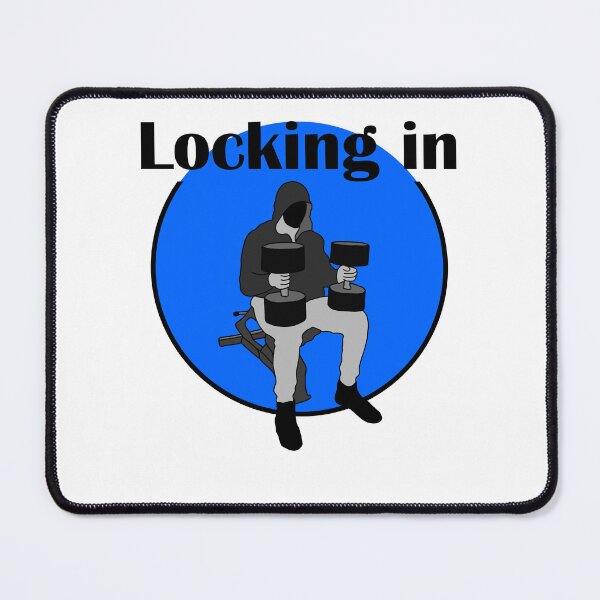 Item preview, Locking in cbum dumbell press blue designed and sold by designsbyted.
