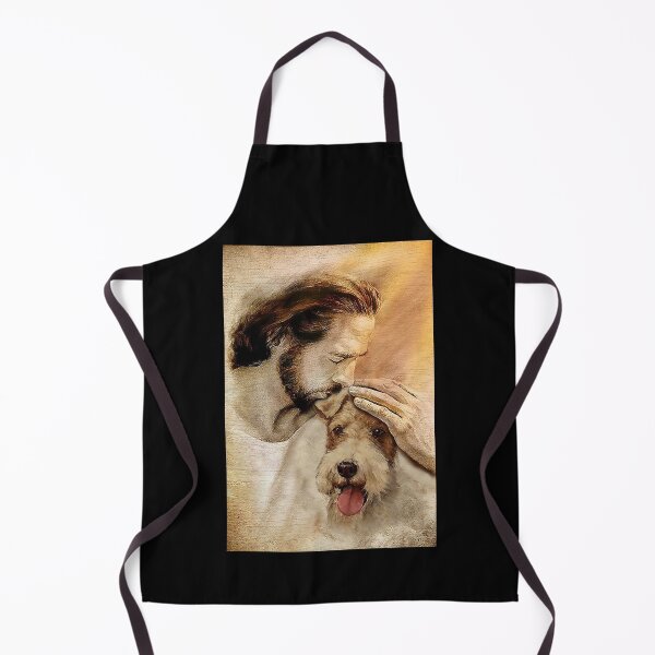Item preview, Jesus with lovely Fox terrier - for Fox terrier lover   designed and sold by koenhfu06.
