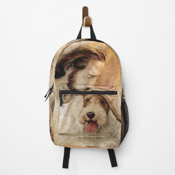 Item preview, Jesus with lovely Fox terrier - for Fox terrier lover designed and sold by koenhfu06.