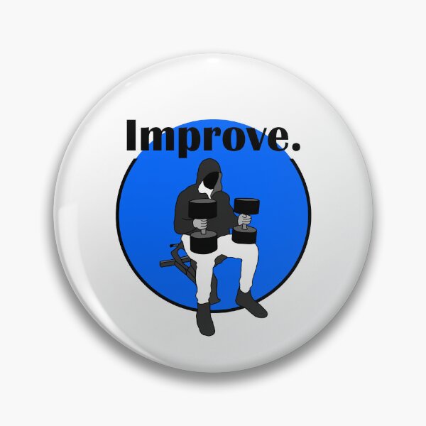 Item preview, Improve. cbum dumbell press blue designed and sold by designsbyted.