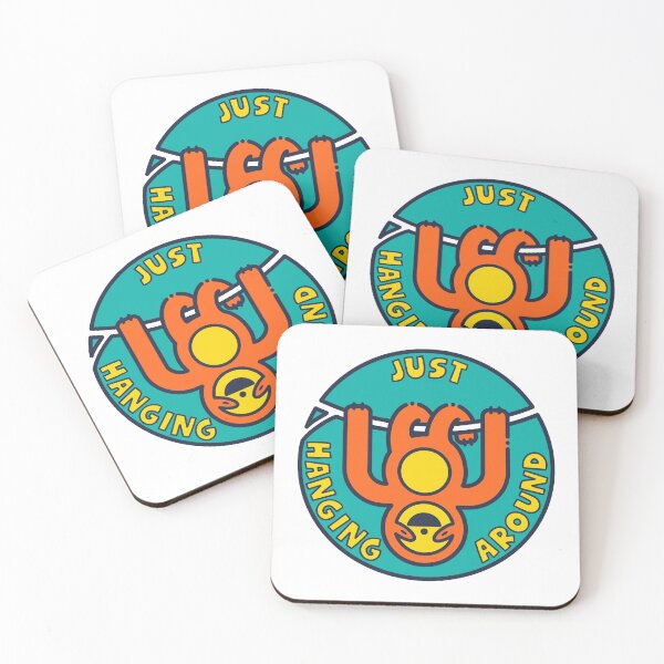 Item preview, Just hanging around - Sloth motif, fun cute upside down design designed and sold by cappobeano.