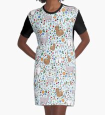 Lama-Drama T-Shirt Kleid