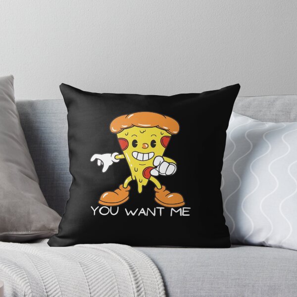 Item preview, you want pizza. cute pizza slice, pizza cartoon, cheezy pizza saying you want me gift for pizza lovers. designed and sold by haideralibhai.