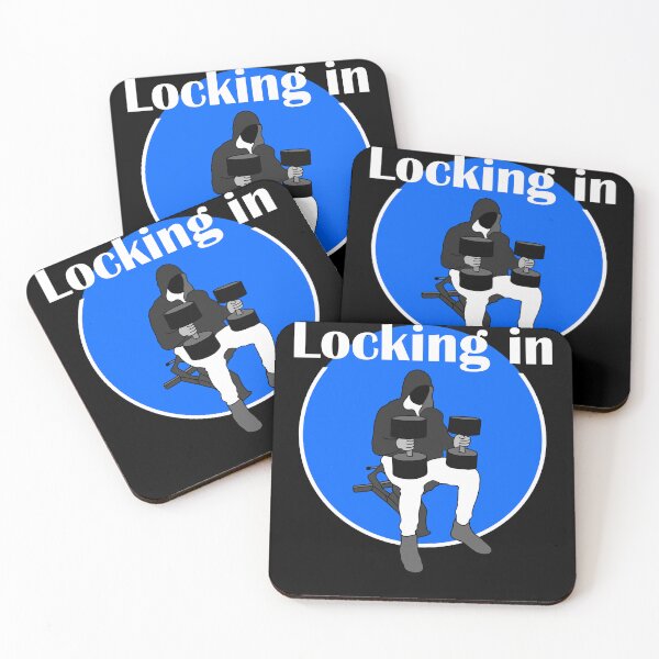 Item preview, Locking in cbum dumbell press blue designed and sold by designsbyted.